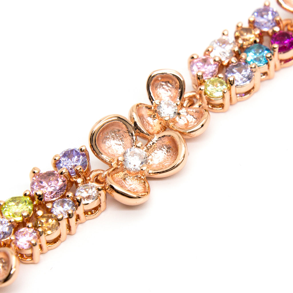 "Eden" Rose Gold Plating Crystal Bracelet
