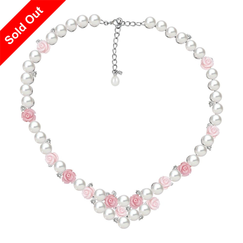 "La Vie en Rose" Cultured Pearl Necklace