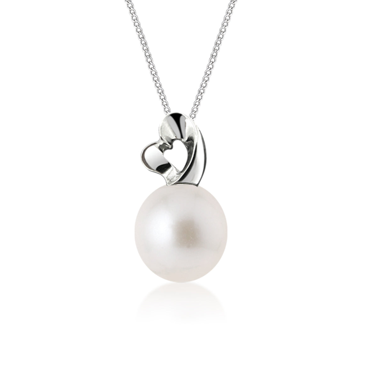 "South Pacific" 18K White Gold & Diamond Cultured Pearl Pendant