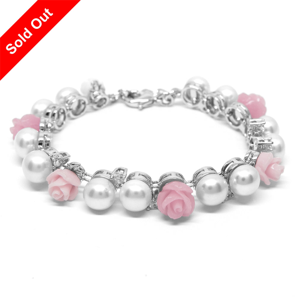 "La Vie en Rose" Cultured Pearl Bracelet