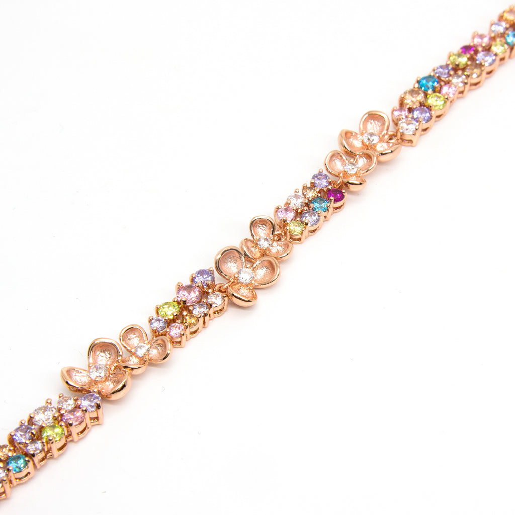 "Eden" Rose Gold Plating Crystal Bracelet