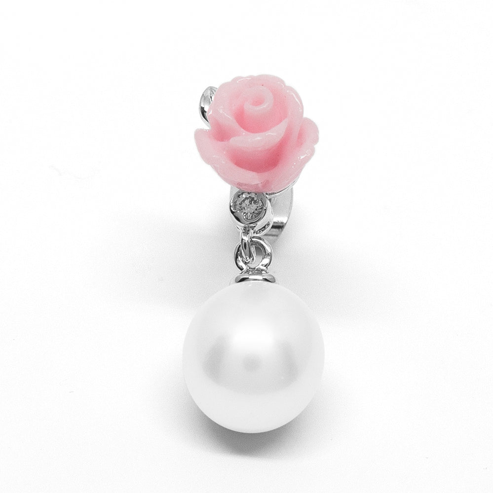 “La Vie en Rose” Cultured Pearl Earrings