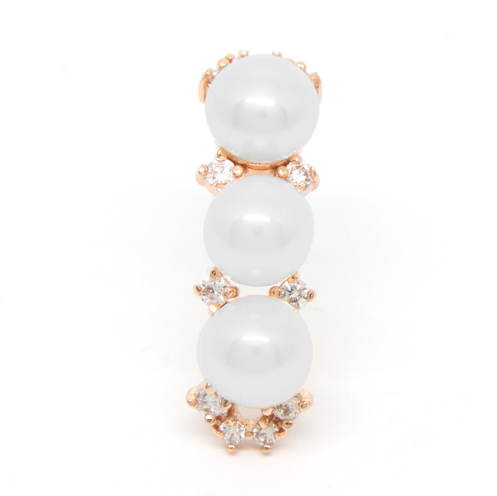 “Morning Dew” Cultured Pearl Earrings