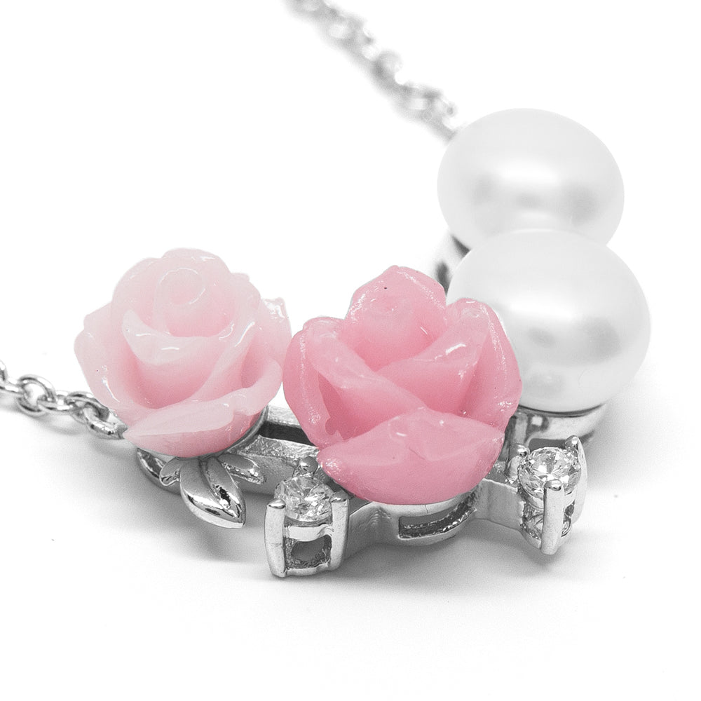 ''La Vie en Rose '' Cultured Pearl Necklace