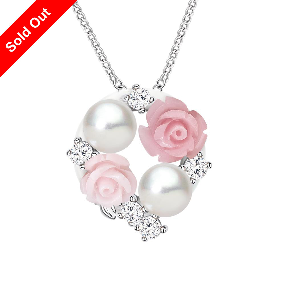 ''La Vie en Rose'' Cultured Pearl Pendant