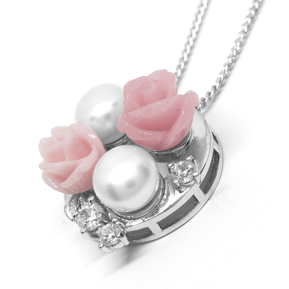 ''La Vie en Rose'' Cultured Pearl Pendant