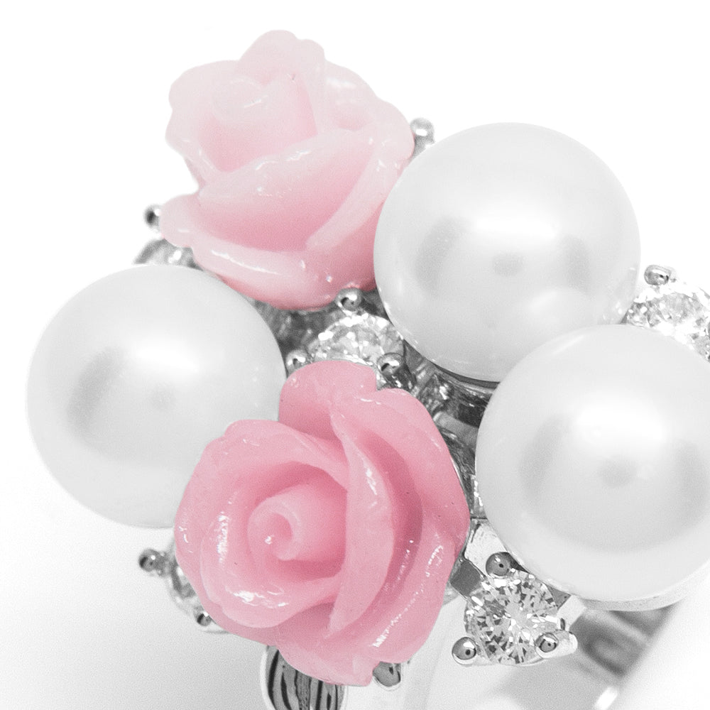 "La Vie en Rose" Cultured Pearl Ring