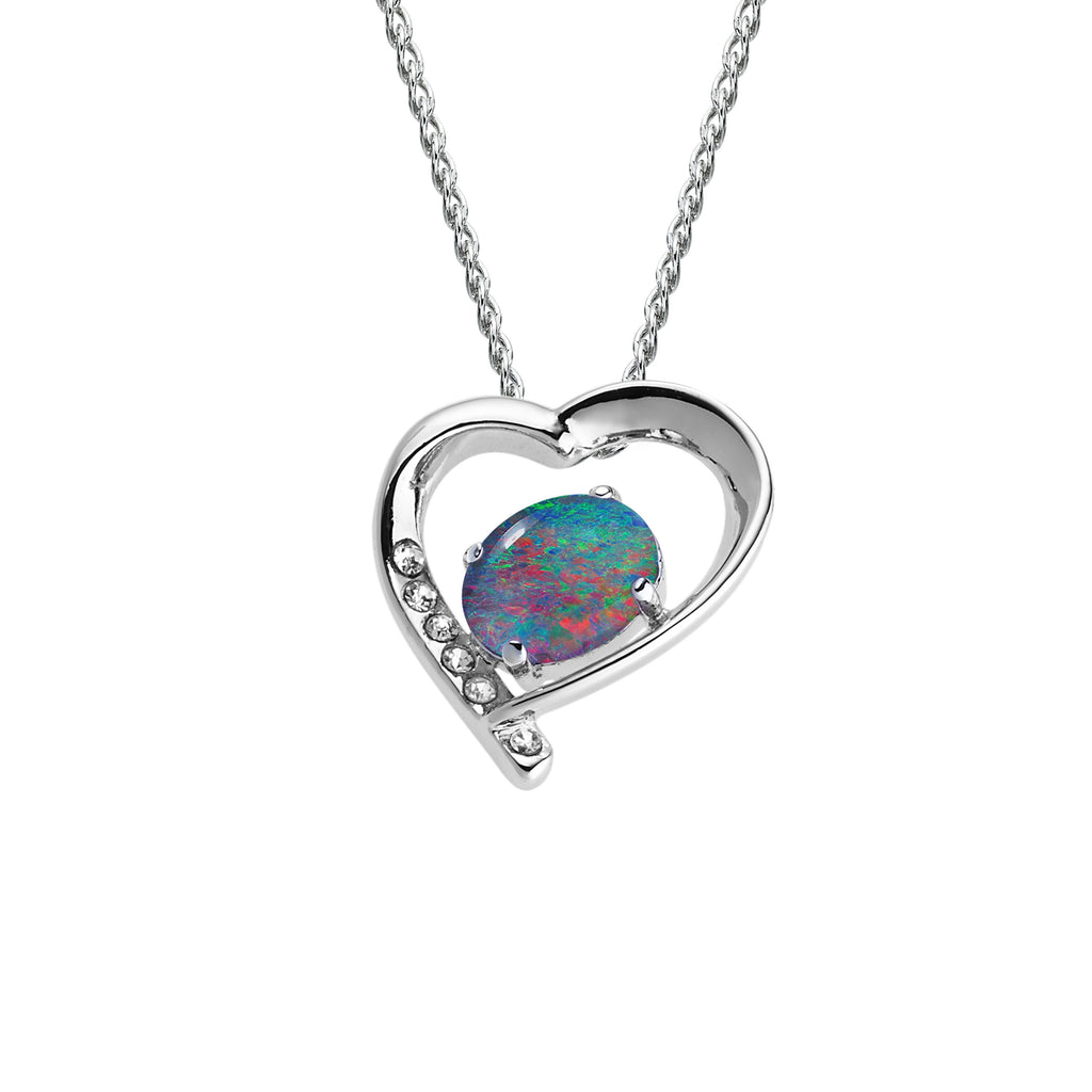 Australian Triplet Opal Sterling Silver Pendant